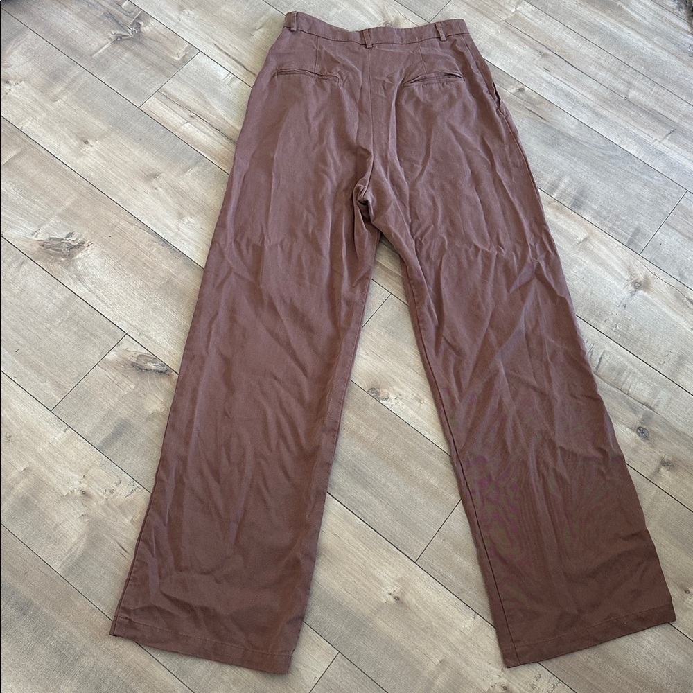 Reformation Mason Wide Leg Size 6 Burnt Orange Color - Picture 5 of 10